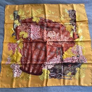 Hermes 100% Silk Vintage Vendanges Scarf